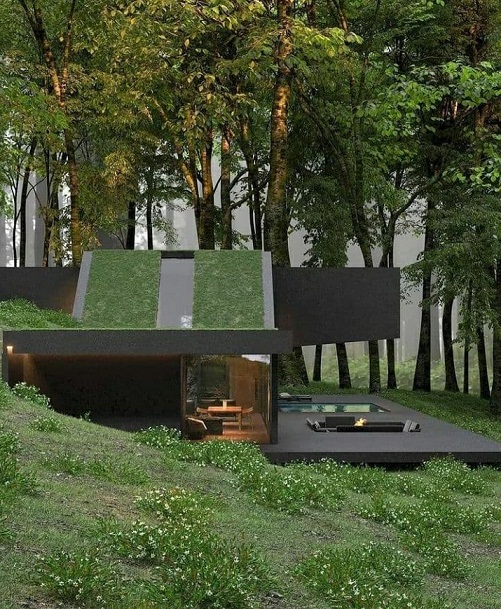 خانه ای زیبا در طبیعت