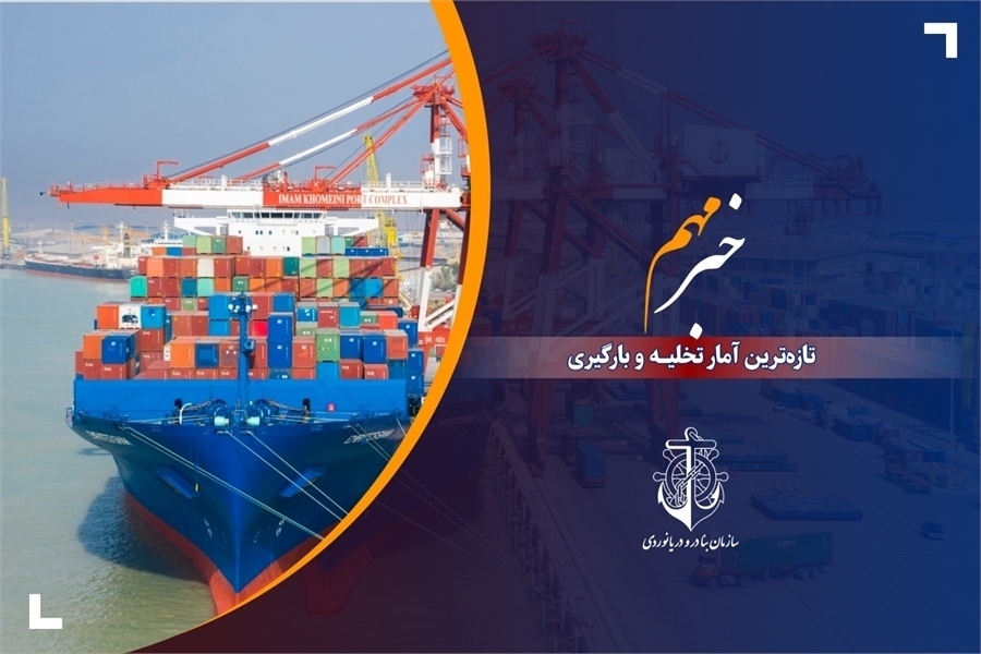تخلیه‌وبارگیری ۱۷۵ میلیون تن کالا در بنادر طی ۹ ماهه ۱۴۰۳