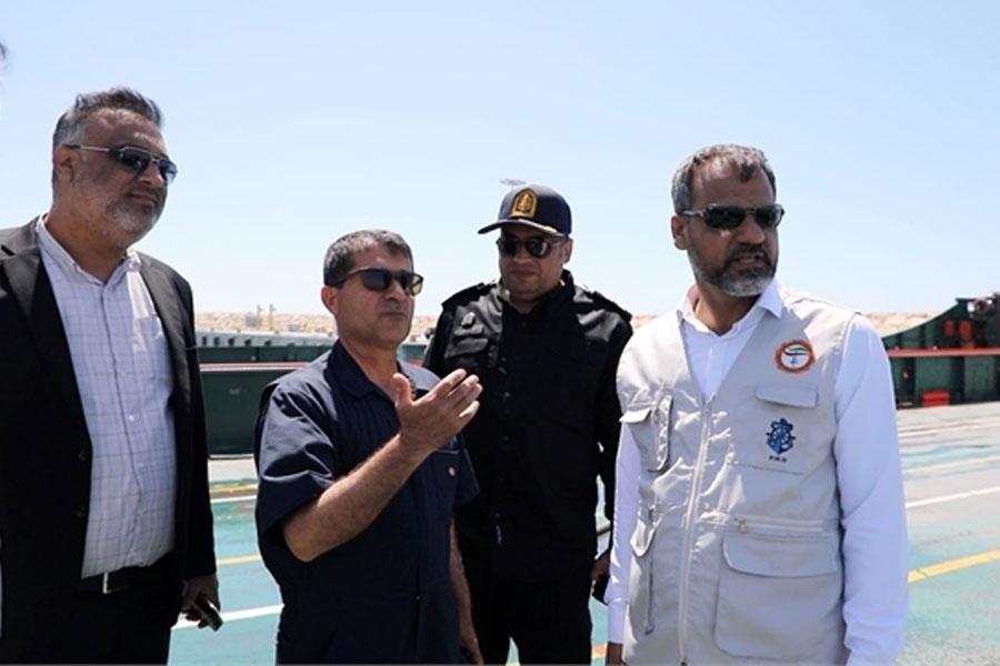 بازدید بازرس سازمان بنادر از بنادر چارک و آفتاب در غرب هرمزگان