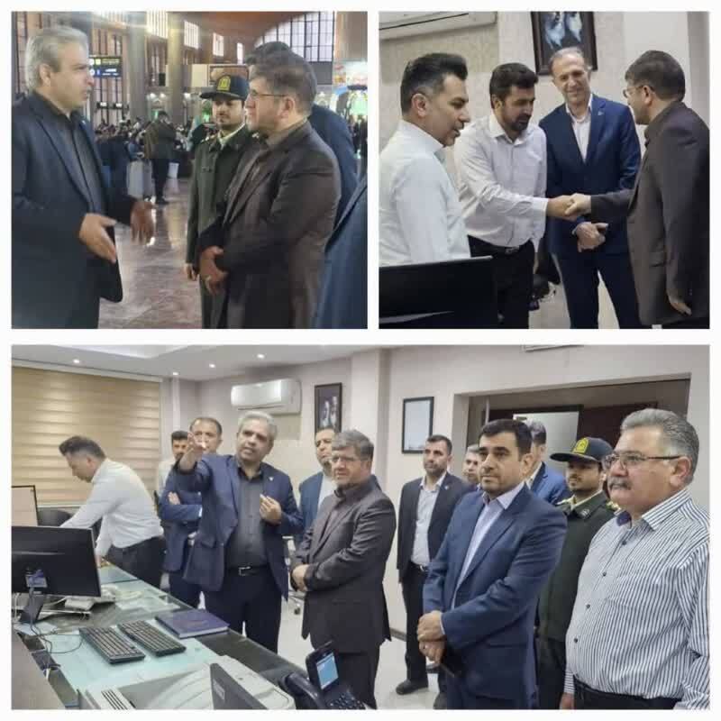 بازدید نوروزی مدیرعامل راه‌آهن از ایستگاه شهید رئیسی مشهد